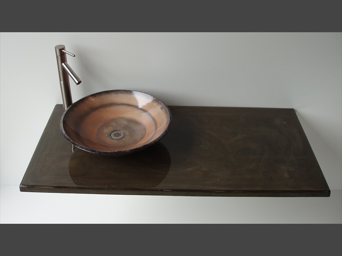 21 of 38    |    Concrete Countertop and Vessel Sink